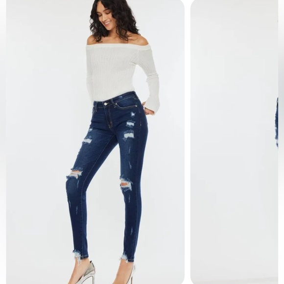 Kancan Kora Mid Rise Super Skinny jeans - Picture 2 of 9